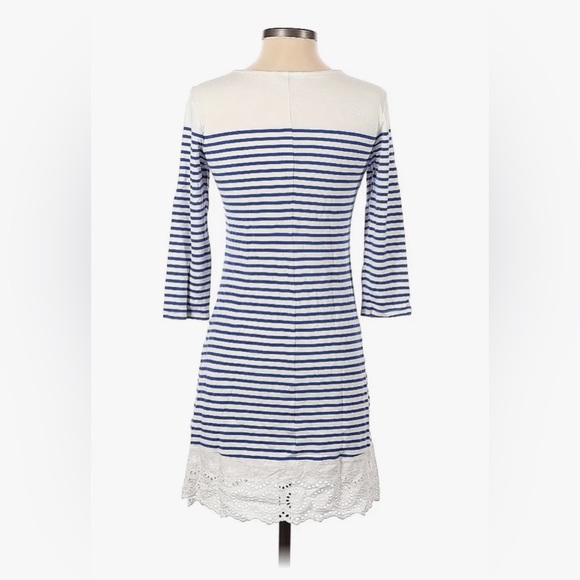 Market and Spruce Small Blue and White Stripe Dress - Picture 2 of 2